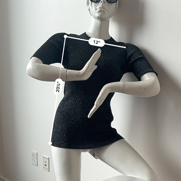 OPENING CEREMONY Sweater Crewneck, Black, Size Medium / Large 6 - Picture 11 of 12